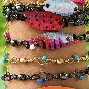 Handmade fishing lure bracelets