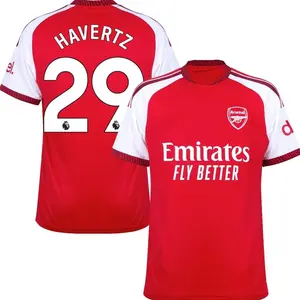 Havertz 29 Custom Red Soccer Jersey Personalized Name & Number Football Shirt Unisex Breathable Fan Style Tee 2026/2027 Home