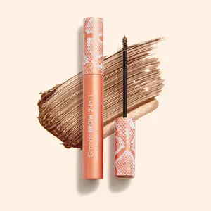 GrandeBROW 2-in-1 Tinted Brow Gel + Brow Enhancing Serum - Smudge-Proof, 12-Hour Wear, Fills Shapes & Defines Brows - Grande Cosmetics