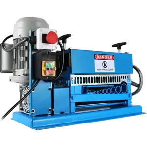 VEVOR Wire Stripping Machine 0.06-1.5 inch,Wire Stripper Machine 11 Channels 10 Blades, Automatic Wire Stripping Tool with Manual Hand Cranked Industrial for Recycling Copper Wire Stripper