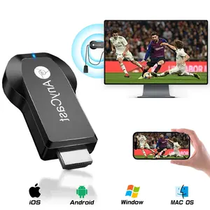Wireless HDMI Display Adapter,2.4G WiFi Screen Cast Mirroring,Media Streaming Dongle Receiver for Phone/PC/Tablet to TV Box/Projector/PC, Wireless HDMI Transmitter Receiver