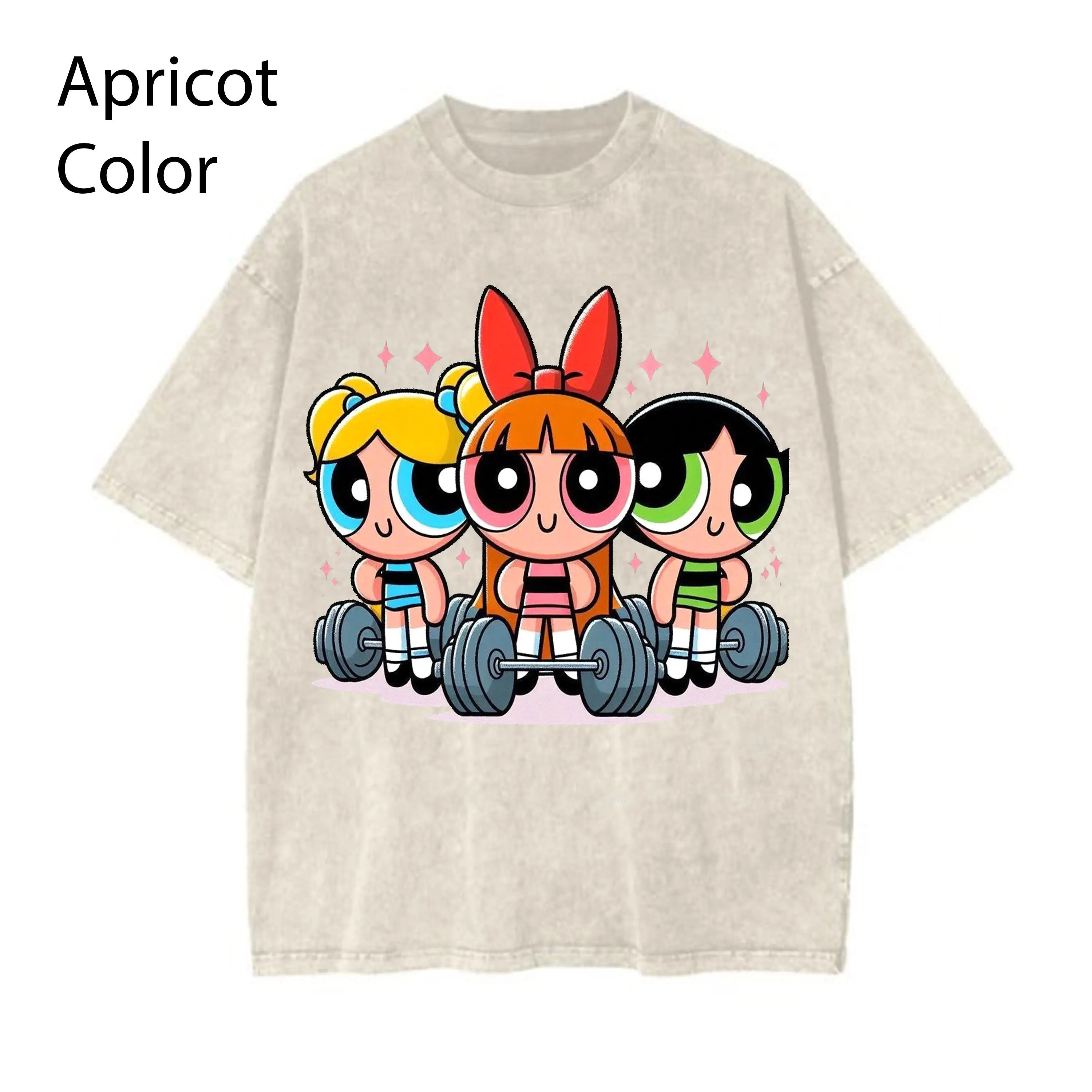 Cute Girl #Powerpuff Weightlifting T-Shirt, Cute Cartoon Weightlifting Tee, Unisex Graphic T-Shirt, Workout Fitness Top, Heavy Lifting Shirt, Gift for Cartoon Fans#Powerpuffff, Youth & Adult Shirt