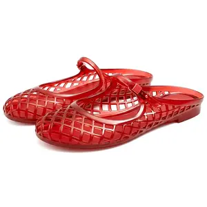 Musshoe Waterproof Jelly Flats for Women – Lightweight, Non-Slip, Summer Beach Shoes
