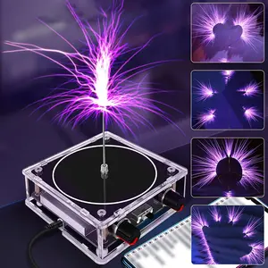 Music Tesla Coil Night Light, Touchable Speaker, Novelty Lighting for Home Bedroom Living Room Decor