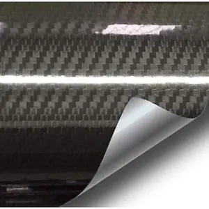 Epoxy High Gloss Black Carbon Vinyl Automotive Wrap Film DIY Easy to Install No Mess (2ft x 5ft)