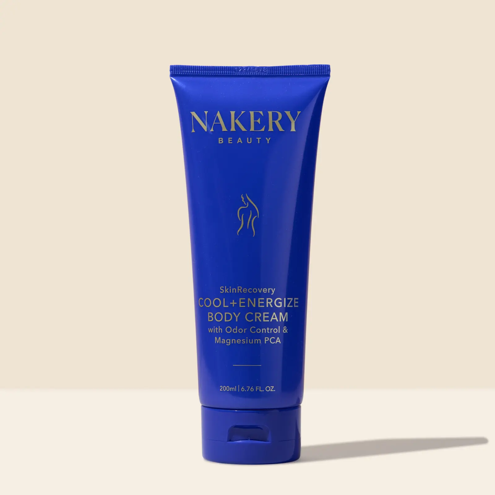 Nakery SkinRecovery Body Cream, Cooling Moisturizer with Menthol & Magnesium for Hot Flash Relief, Energizing Body Care with Caffeine, Silky Formula, Moisturizers, Nakery Beauty, Smooth, After Sun Care, Minerals