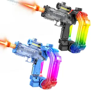 Funwee Electric Water Guns for Adult Kid, With lighting and sound effects Strongest Full Automatic Water Pistol High Capacity 500+ Water Blaster, 26-30 FT Range Powerful Classic Water Squirt, Summer Outdoor Swimming Pool Water Toy