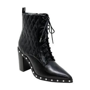 Charles By Charles David Chunky Heel Lace-up Bootie - Diplomat