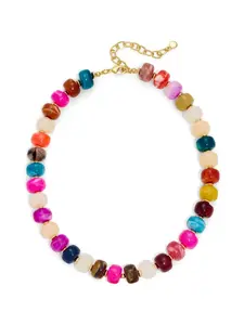 Resin Chunky Beaded Necklace for Women,  Handmade Boho Beach Accessory