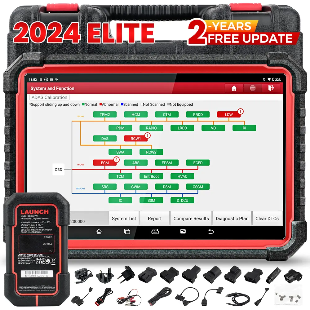 LAUNCH X431 PRO3S+ V5.0 2025 Newest Bi-Directional Car Scan Tool, Online Coding,OEM Topology Map,  41+ Service, CAN FD Connector, VAG Guided, AutoAuth FCA SGW, Obd Scanner, Bidirectional Scan Tool, Diagnostic Tool