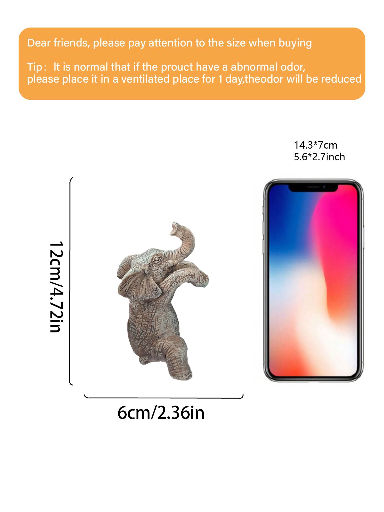 Hanging planter in the shape of a charming elephant, resin garden and balcony decor, a perfect gift for the home of an animal lover and aesthete suitable for indoor and outdoor hanging planter decor Hanging Plant Basket