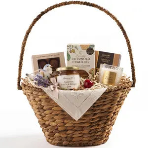 Best Choice Products Easter Basket, Woven Easter Basket for Kids w/ Collapsible Handle, Tapered Shape
