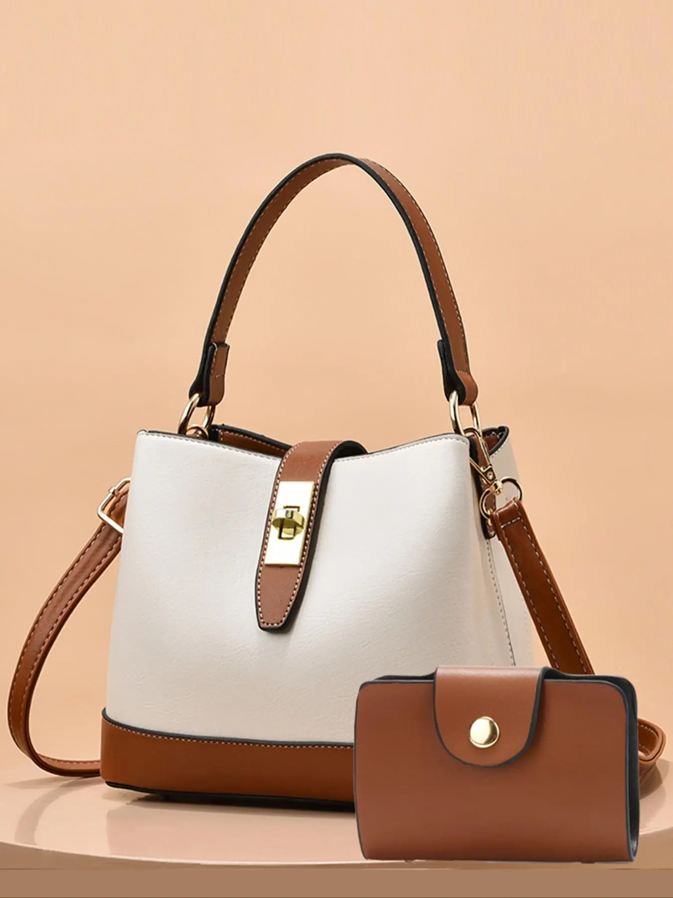 Women's Fashionable Bucket Bag, Casual Solid Color Handbag, Trendy Versatile High-quality Daily Commuting Bag, Girl Fashionable Shopping Bag, Elegant Bags, Casual Everyday Bag