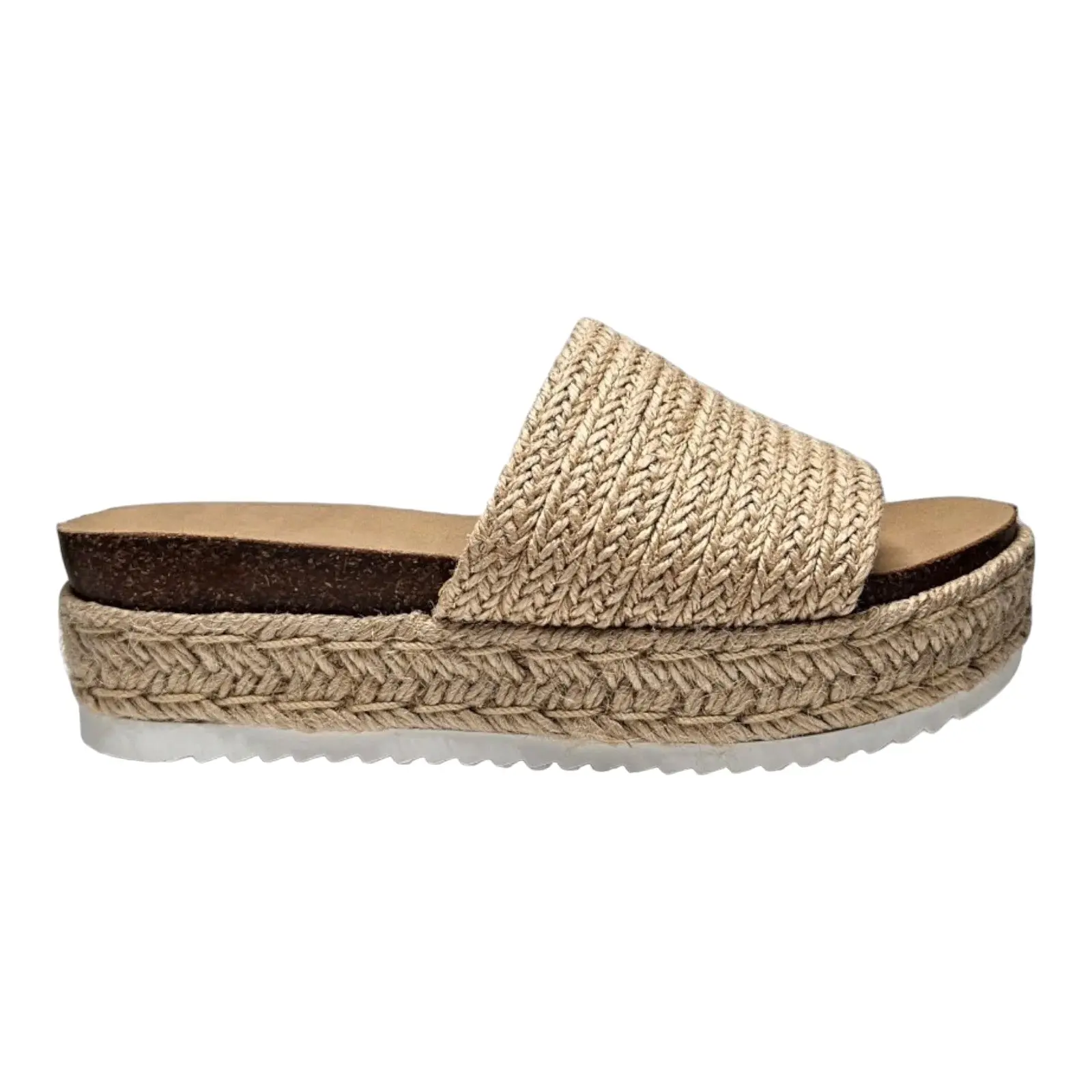 Raffia Process Platform Sandal