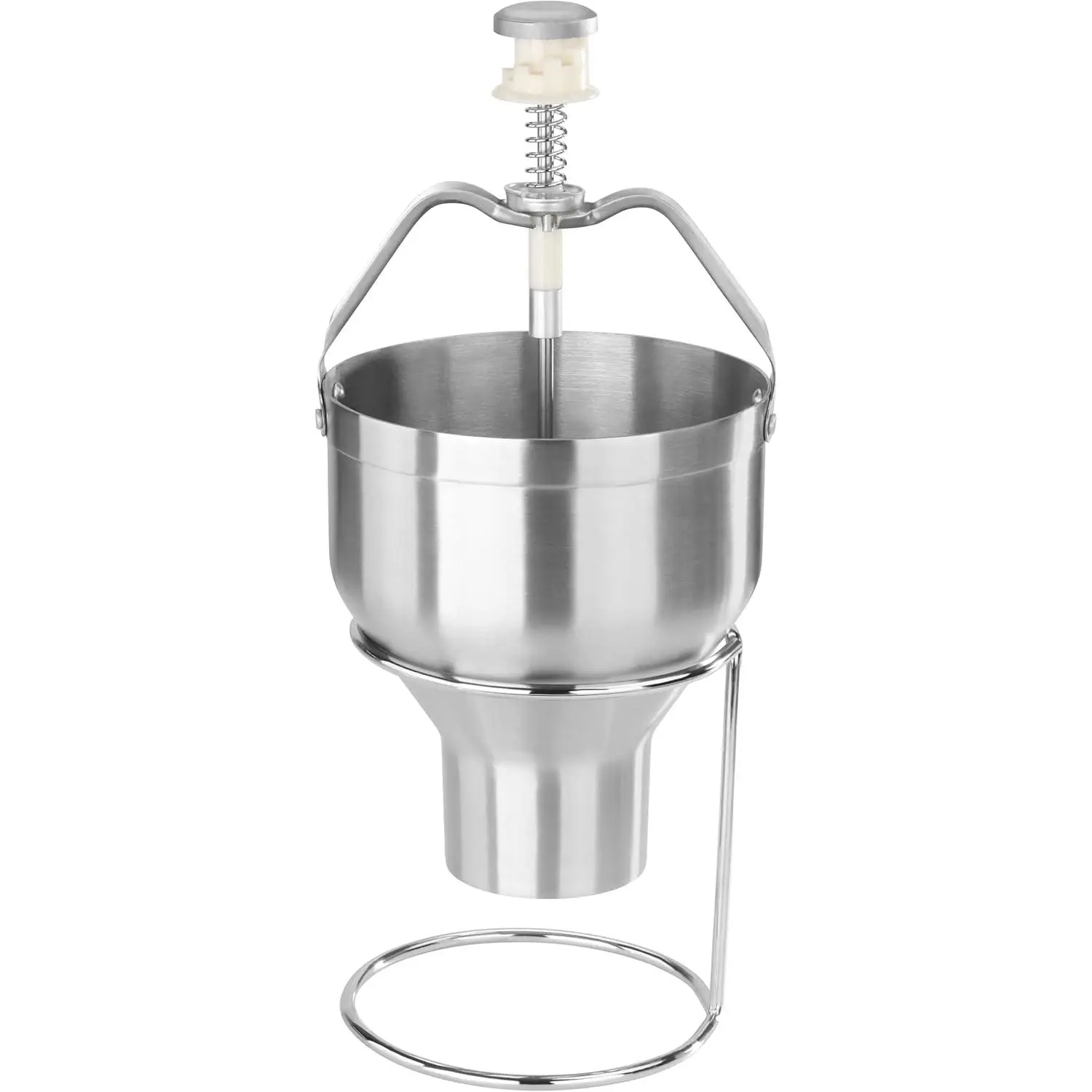 Commercial Grade Durable 18/8 Stainless Steel Pancake Dispenser with Stand - Portion Control Kitchen Utensil, Makes Uniform Pancakes for Cooking, Uniform Size