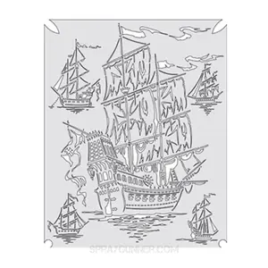 Artool Freehand Template - Piracy Flying Dutchman