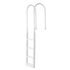 Pool Ladder Thickened 4-Step & 2 Handrails of 300 lb Capacity for 48-54 In Pool