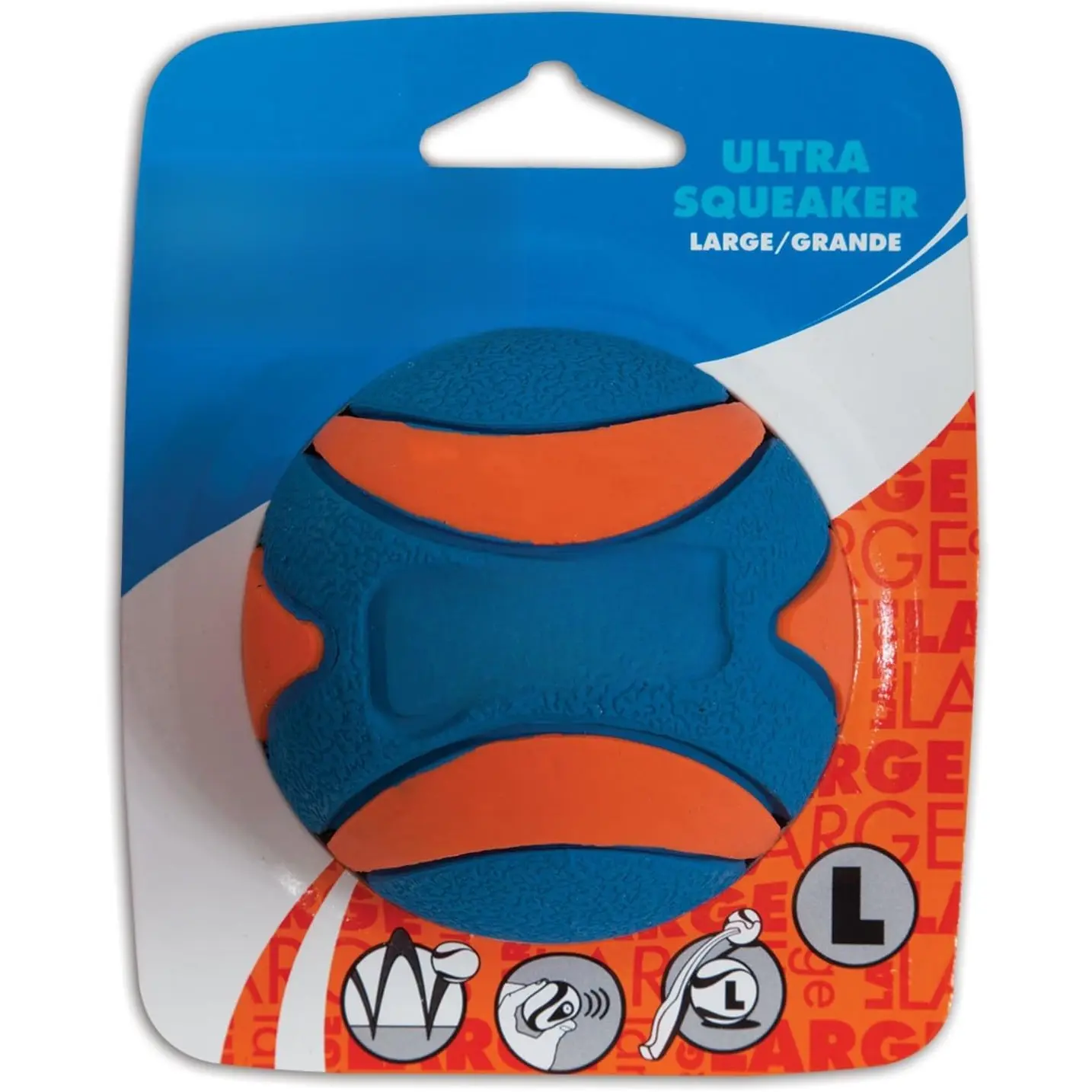 Chuck It! Ultra Synthetic Squeak Dog Toy - 3-Pack, Large, Floats, Easy Cleanup