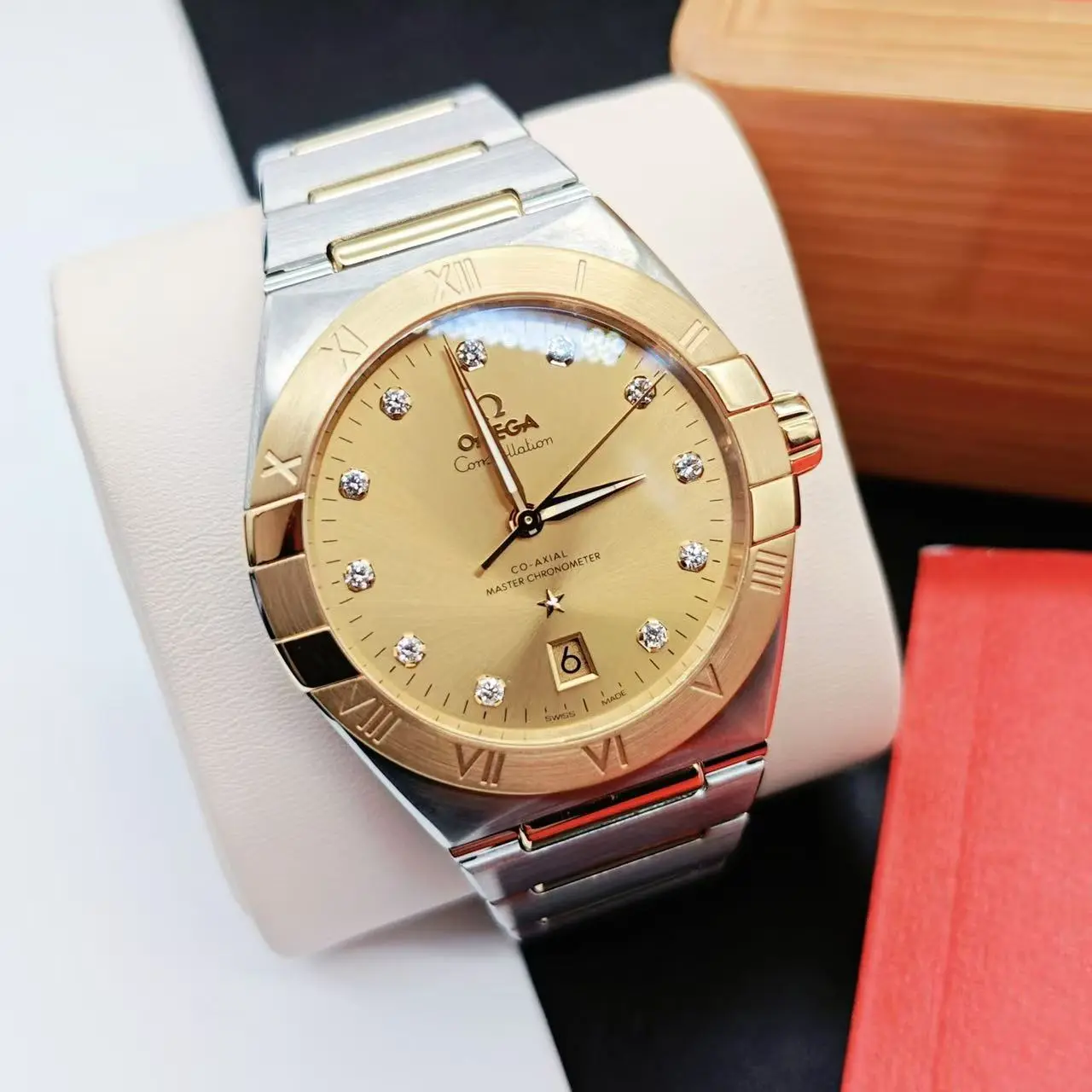 Pre-Owned Omega Constellation Automatic Stainless Steel Full Set Luxury Watch for Collectors, Ref:13120392058001