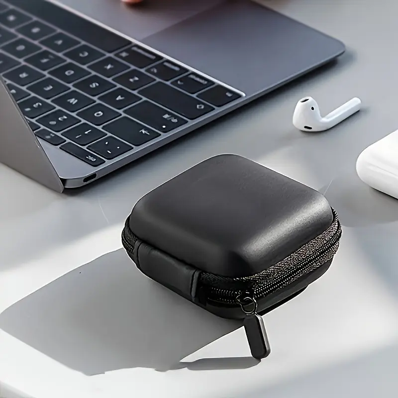 Eva Hard Shell Headphone Case, High-Quality Scratch-Resistant Zipper Storage Bag, Mesh Pocket and Earphone Slot, Travel-Friendly Protection, Headphones Wireless