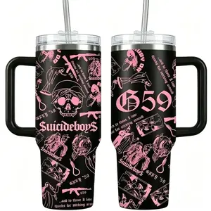 Grey Day 2026 40oz Insulated Tumbler, Underground Rap Style Cup, Stainless Steel Drinkware
