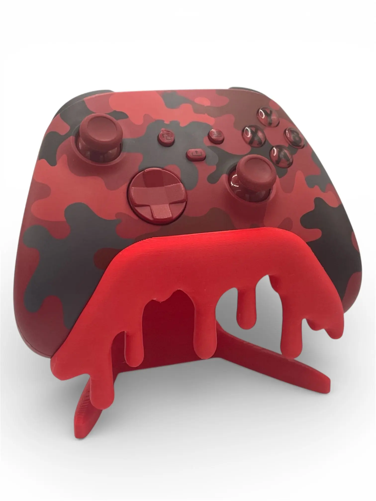 3D-Printed Controller Stand for Xbox - Durable Melted Design Console Accessory, 3D-Printed Controller Holder with Balanced Fit, Compact Desk-Shelf-Wall Mounting, Easy Access, USA-Made to Order, Standard Gamer Organization & Display