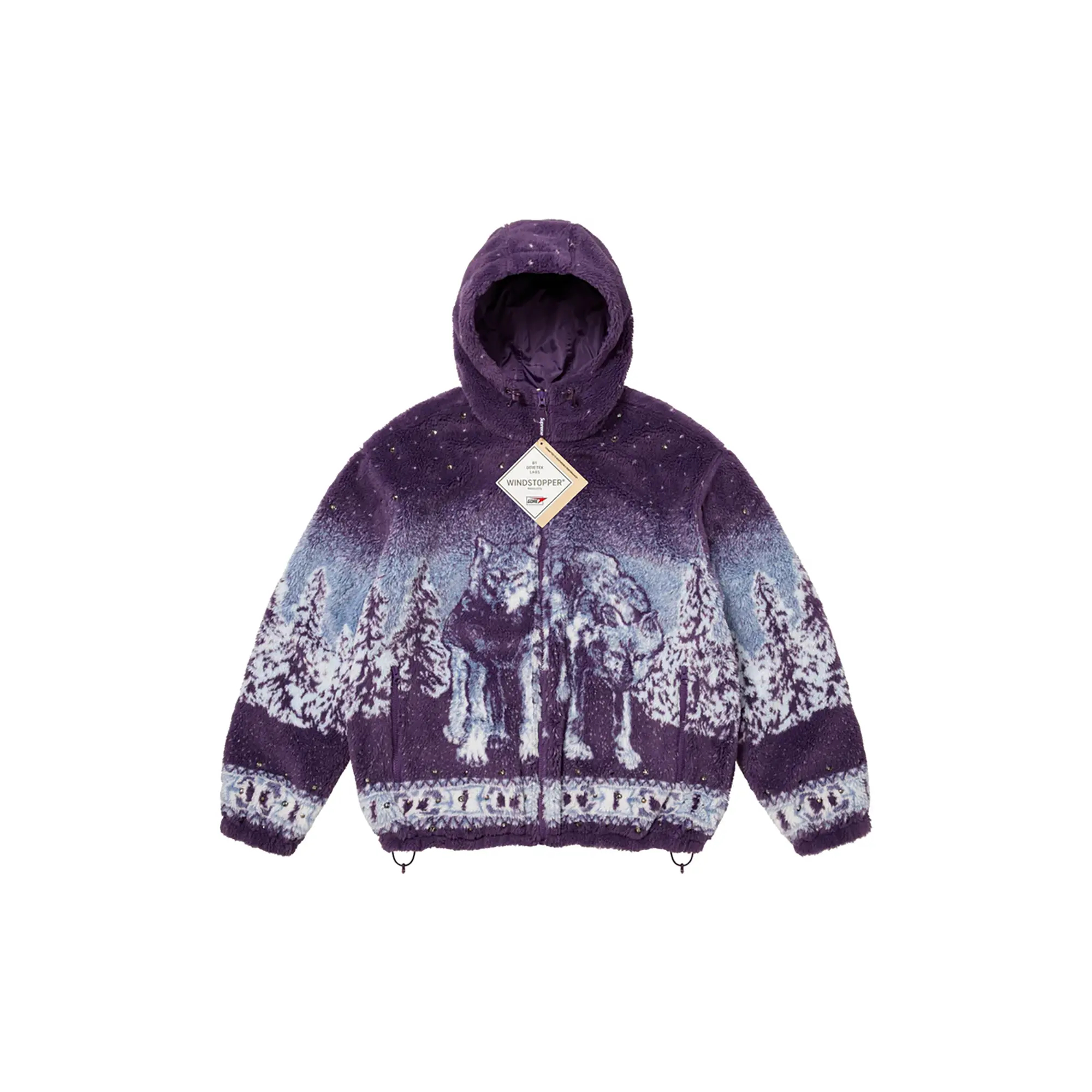 b.b. Simon Reversible Hooded Fleece Jacket "FW25 - PURPLE" SU26717