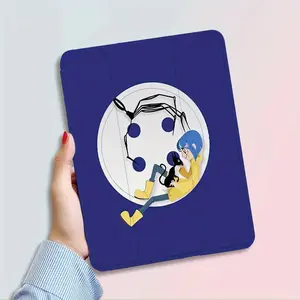 Coraline Protective Case for iPad with Built-in Pen Holder - Lightweight, Anti-Slip, Scratch-Resistant, Foldable Design, Cute Illustrations, Durable TPU Material, Compatible with for ipad 9.7/10.2/10.9/12.9/Pro 11/10 Generations, Tablet Protection |