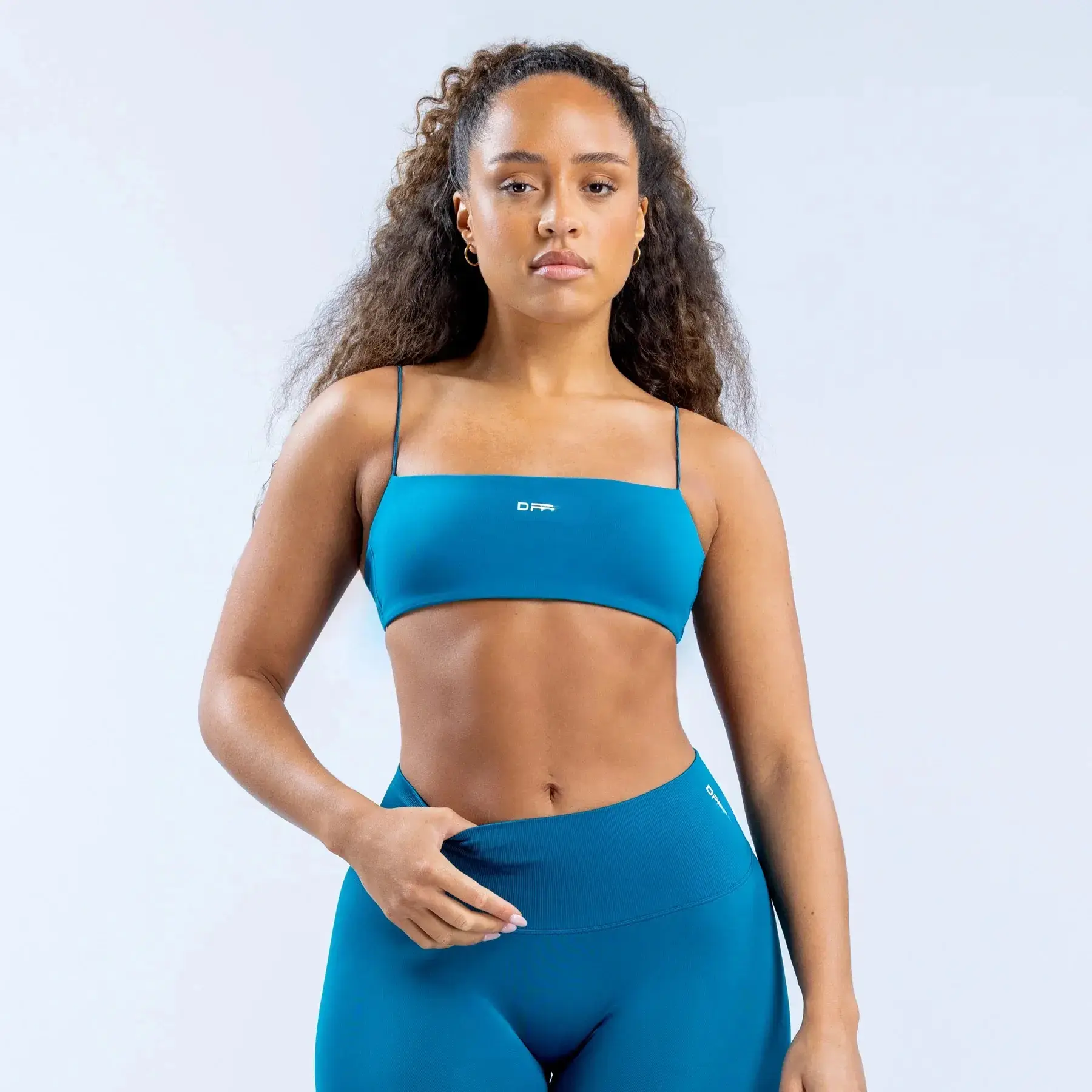 Women's DEFY Strappy Seamless Workout Bra - Medium Support Training Bra with Removable Pads for Gym, Fitness Activities, Workout Bras