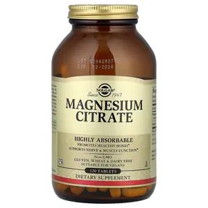 Solgar Magnesium Citrate, 120 Tablets (200 mg per Tablet)