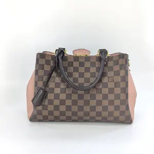 Pre-owned Louis Vuitton Leather Tote Bags Damier Ebene Brittany BF00130