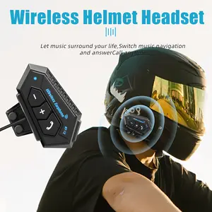 Wireless 5.0 Motorcycle Helmet Headset: Wireless Music Accessories, Headphone Motor Earphone