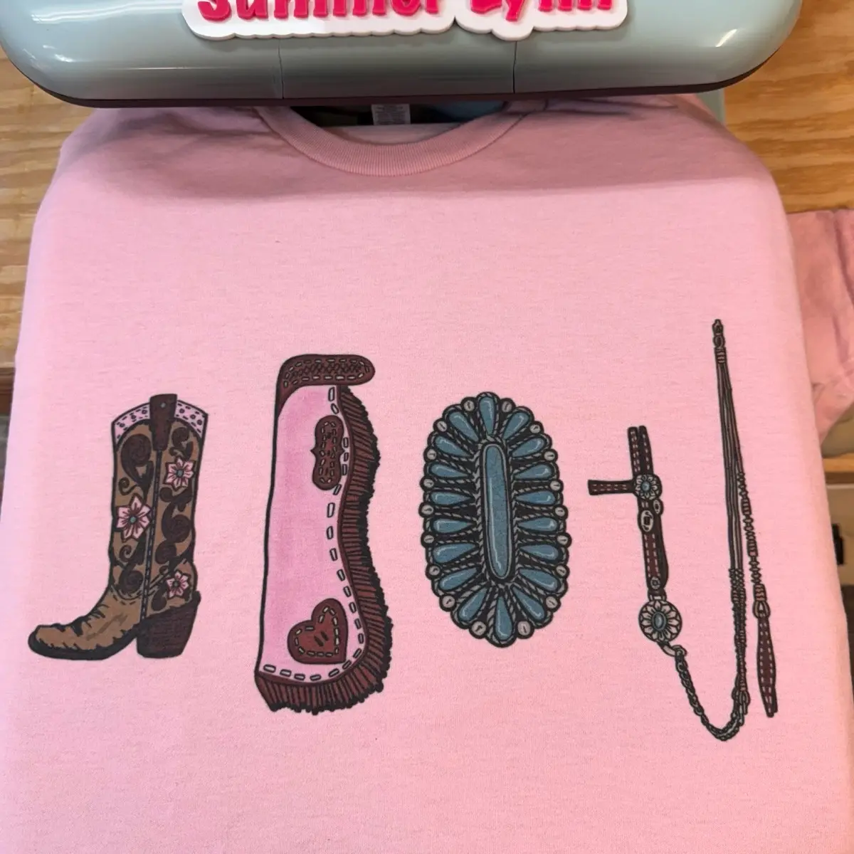 Pink Cowgirl thangggs Top