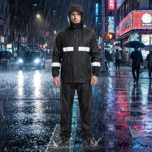 Men's Waterproof Rain Suits with Jacket and Pants - Lightweight Rain Gear for Golf Hiking Fishing Outdoor Activities 2-Piece Set Breathable Comfortable Rainwear for Men