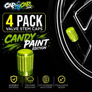 Candy Paint Tire Valve Caps
