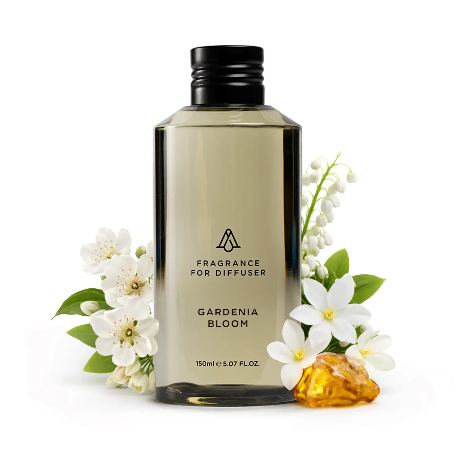 AromaPlan Gardenia Bloom - AP120 - Hotel-Style Floral Frangrance Oil Flameless, Fragrance, Freshener, Musk Oils for Waterless Diffusers, Flameless Scented Oils