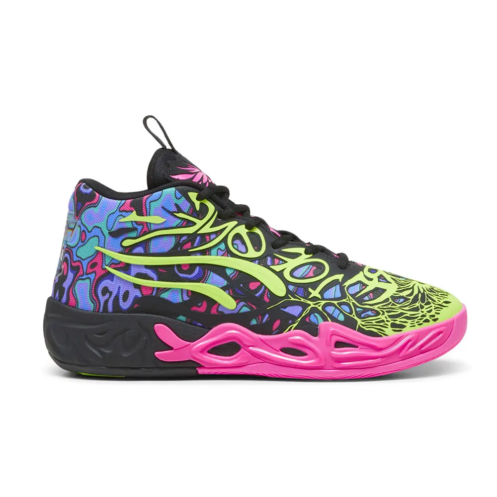 PUMA Mens X Lamelo Ball Mb.04 Heem Basketball Sneakers Shoes - Green, Pink
