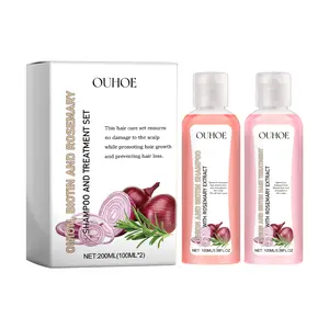 OUHOE Onion, Biotin And Rosemary Shampoo And Treatment Set, Nourish Hair Root Scalp Thick Hair Luster Thick Hair