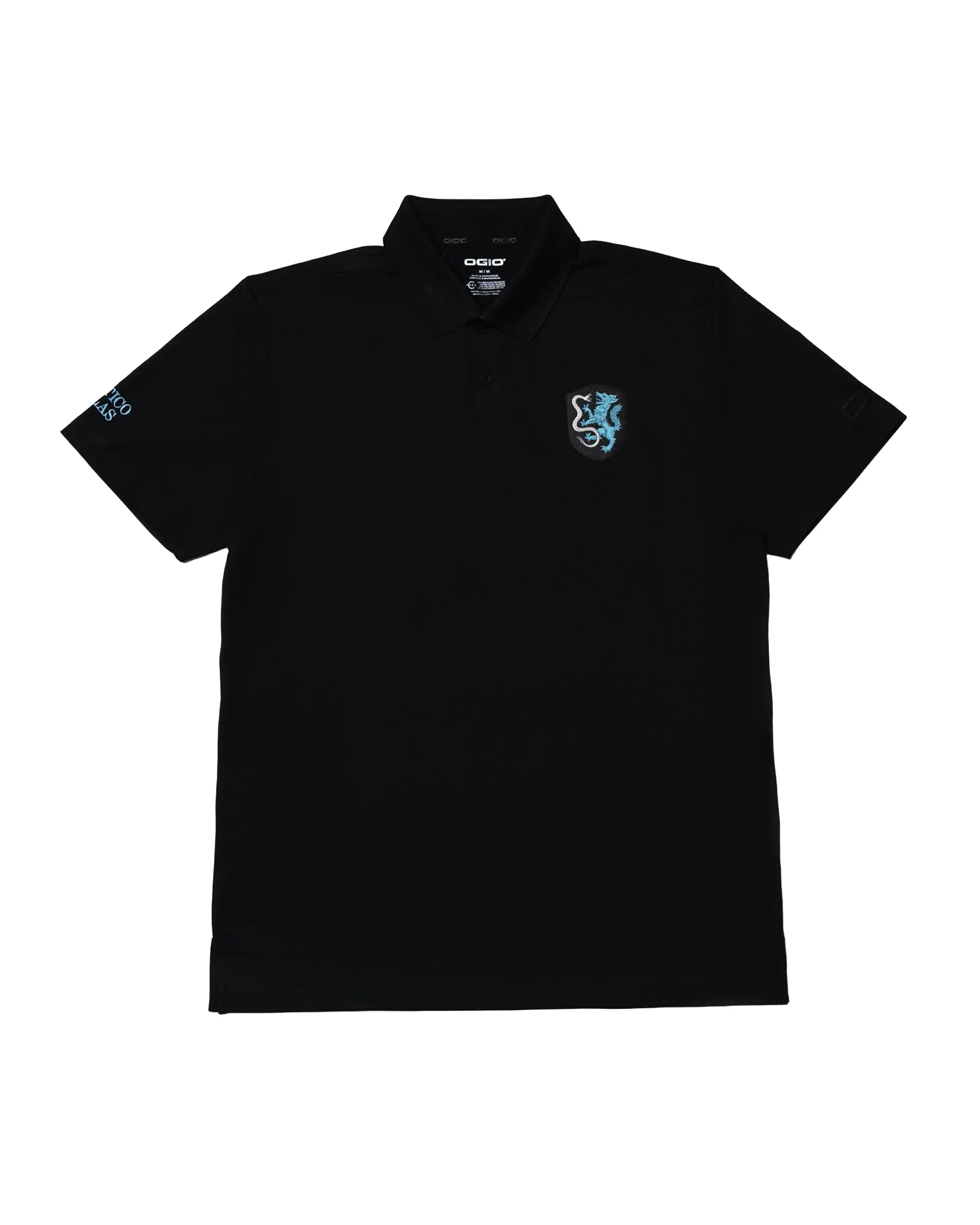 Atlético Dallas Crest Polo - Black
