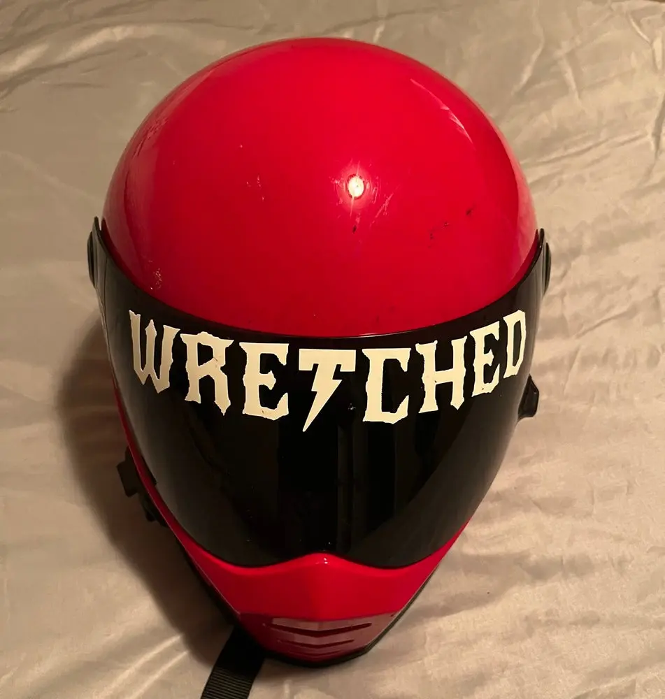 Wretched helmet visor sticker set Wretched helmet visor sticker set