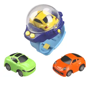 Mini RC Car Watch Toy for Kids – 2.4G Remote Control Wristwatch Car, Rechargeable Mini Racing Vehicle, Durable Crash-Resistant Design, LED Dome, Safe Gift for Boys Girls Ages 3+