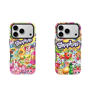 Cartoons Shopkins Brightly Colored Phone Case Protection, Shockproof For IPhone 17-11, Pro Max, Pro Plus, and Samsung S26-23 Safety Case