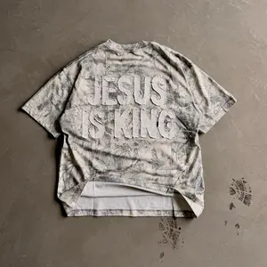 JESUS IS KING Camo Heavy Tee