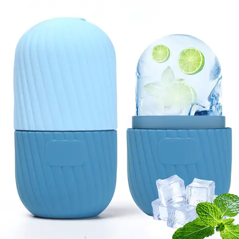Upgraded Facial Beauty Instrument - Ice Roller with Comfortable Grip, Gua Sha Skincare Tool for At-Home Facial, Puffiness Relief, Serum Absorption Enhancement, Adults' No-Fuss Anniversary Gift