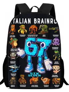 Pixel Art Style Backpack, Fun and Funny Emoji Design, High School Student Book Bag, Commuter Laptop Bag, Trendy and Unique