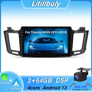 10.1" Android 13 Car stereo for TOYOTA RAV4 2013-2018 touch screen has Android Auto Wireless Carplay, Bluetooth WIFI supports GPS Navigation