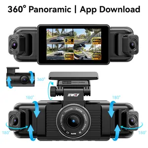 360° View N5 4 Channel Dash Cam IIWEY N5 360° View 1080P Front & Rear 8 IR Lamps Night Vision 5G WiFi APP Control G-Sensor Parking Mode 128GB SD Card Included side  camera fathersdaygift