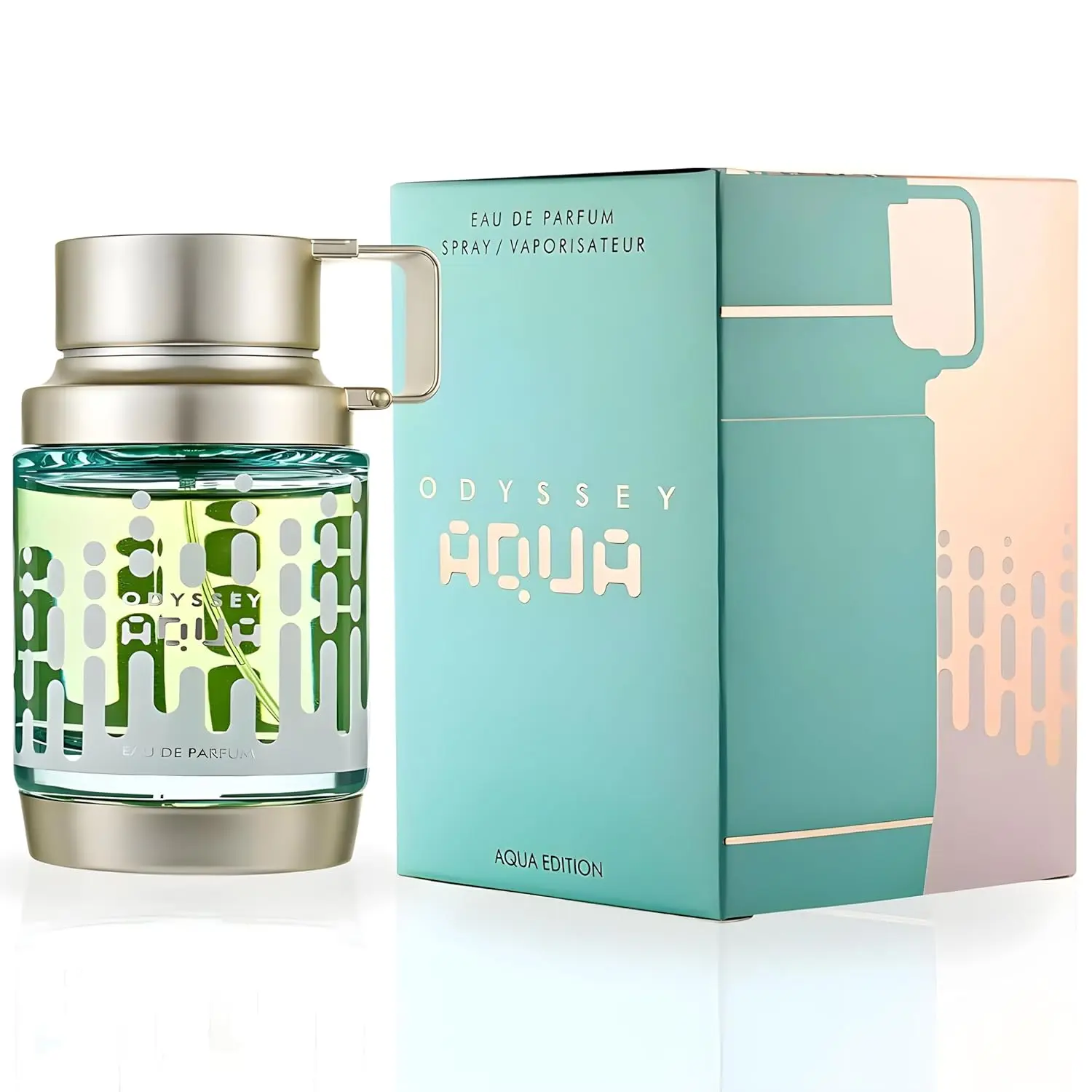 ARMAF Odyssey Aqua Edition for Men Eau de Parfum Spray 2.0 Oz Perfume Cologne Fragrance Fresh Fruity, Aromatic Woody Fragrance, Citrus Woods Fragrance