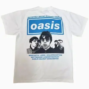Oasis Definitely Maybe Summer Tour 1994 Liam Gallagher T-Shirt, Oasis Band Tour Shirt, Vintage 90s Britpop Graphic Tee Unisex