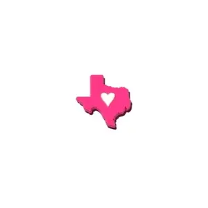 Pink Texas Croc Charm